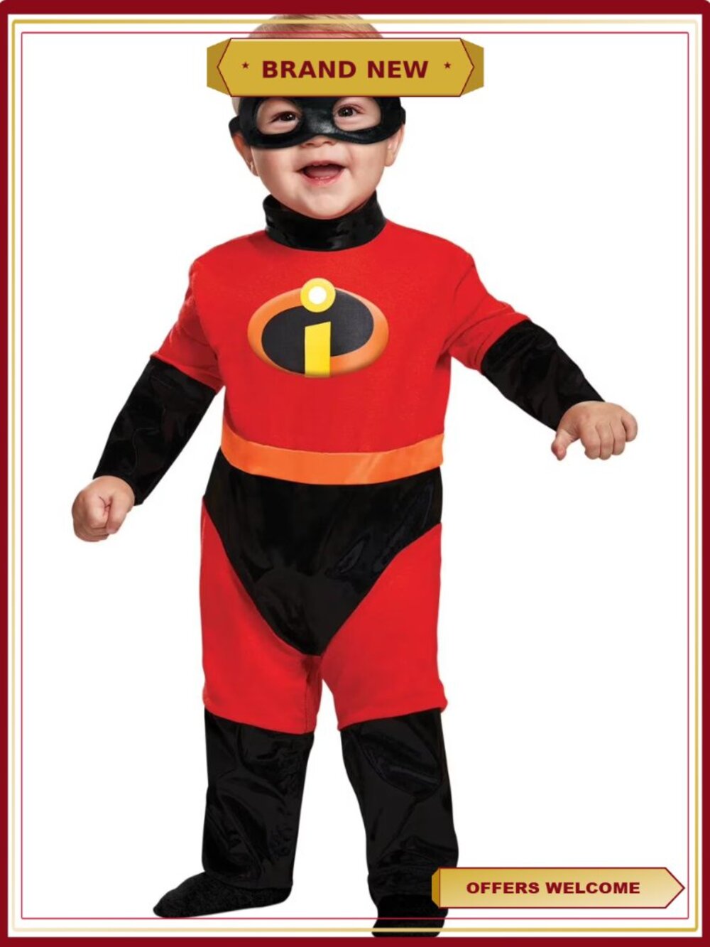 Infant Incredibles Jack Jack Jumpsuit Costume 6-12M Classic
